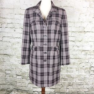 Worthington Plaid Coat (Size M)